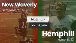 Matchup: New Waverly High vs. Hemphill  2020