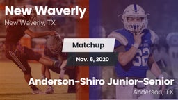 Matchup: New Waverly High vs. Anderson-Shiro Junior-Senior  2020