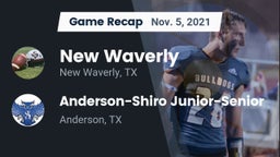 Recap: New Waverly  vs. Anderson-Shiro Junior-Senior  2021
