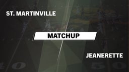 Matchup: St. Martinville vs. Jeanerette  2016