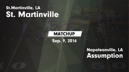Matchup: St. Martinville vs. Assumption  2016