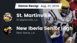 Recap: St. Martinville  vs. New Iberia Senior High 2018
