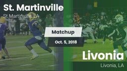 Matchup: St. Martinville vs. Livonia  2018
