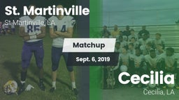 Matchup: St. Martinville vs. Cecilia  2019