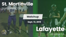 Matchup: St. Martinville vs. Lafayette  2019