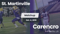 Matchup: St. Martinville vs. Carencro  2019