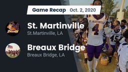 Recap: St. Martinville  vs. Breaux Bridge  2020