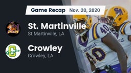 Recap: St. Martinville  vs. Crowley  2020