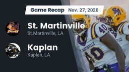 Recap: St. Martinville  vs. Kaplan  2020