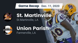Recap: St. Martinville  vs. Union Parish  2020