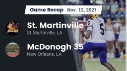 Recap: St. Martinville  vs. McDonogh 35  2021
