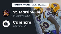 Recap: St. Martinville  vs. Carencro  2022