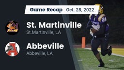 Recap: St. Martinville  vs. Abbeville  2022