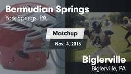Matchup: Bermudian Springs vs. Biglerville  2016