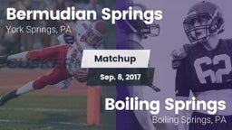 Matchup: Bermudian Springs vs. Boiling Springs  2017