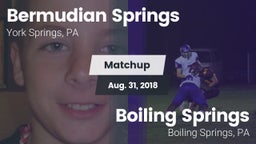 Matchup: Bermudian Springs vs. Boiling Springs  2018
