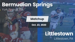 Matchup: Bermudian Springs vs. Littlestown  2020