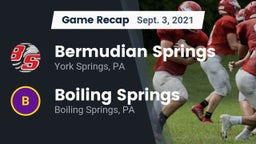 Recap: Bermudian Springs  vs. Boiling Springs  2021