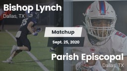 Matchup: Bishop Lynch High vs. Parish Episcopal  2020