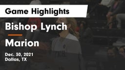 Bishop Lynch  vs Marion Game Highlights - Dec. 30, 2021