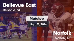Matchup: Bellevue East HS vs. Norfolk  2016