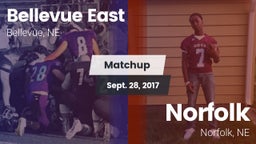 Matchup: Bellevue East HS vs. Norfolk  2017