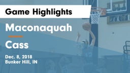 Maconaquah  vs Cass  Game Highlights - Dec. 8, 2018