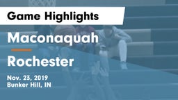 Maconaquah  vs Rochester  Game Highlights - Nov. 23, 2019