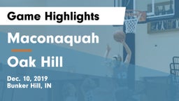 Maconaquah  vs Oak Hill  Game Highlights - Dec. 10, 2019