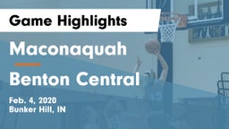 Maconaquah  vs Benton Central  Game Highlights - Feb. 4, 2020