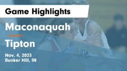 Maconaquah  vs Tipton  Game Highlights - Nov. 4, 2023
