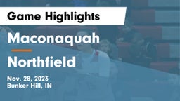 Maconaquah  vs Northfield  Game Highlights - Nov. 28, 2023