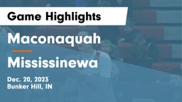 Maconaquah  vs Mississinewa  Game Highlights - Dec. 20, 2023