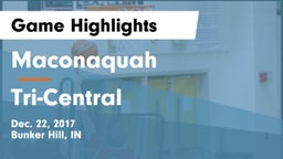 Maconaquah  vs Tri-Central  Game Highlights - Dec. 22, 2017