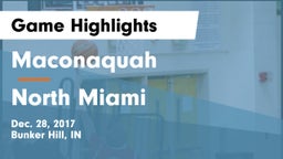 Maconaquah  vs North Miami  Game Highlights - Dec. 28, 2017