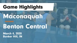 Maconaquah  vs Benton Central  Game Highlights - March 4, 2020