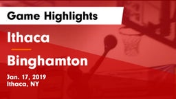 Ithaca  vs Binghamton  Game Highlights - Jan. 17, 2019