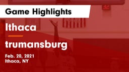 Ithaca  vs trumansburg  Game Highlights - Feb. 20, 2021