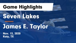 Seven Lakes  vs James E. Taylor  Game Highlights - Nov. 13, 2020