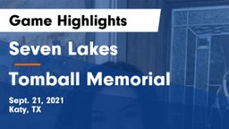 Seven Lakes  vs Tomball Memorial  Game Highlights - Sept. 21, 2021