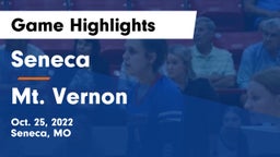 Seneca  vs Mt. Vernon  Game Highlights - Oct. 25, 2022