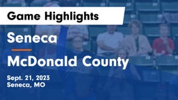 Seneca  vs McDonald County  Game Highlights - Sept. 21, 2023