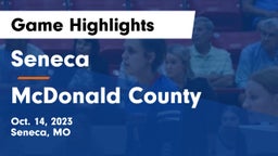 Seneca  vs McDonald County  Game Highlights - Oct. 14, 2023