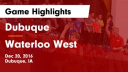 Dubuque  vs Waterloo West  Game Highlights - Dec 20, 2016