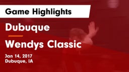 Dubuque  vs Wendys Classic Game Highlights - Jan 14, 2017