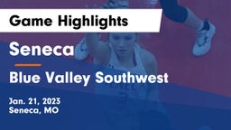Seneca  vs Blue Valley Southwest  Game Highlights - Jan. 21, 2023