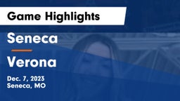 Seneca  vs Verona  Game Highlights - Dec. 7, 2023