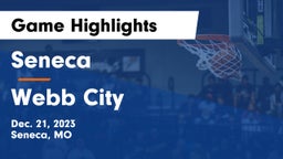 Seneca  vs Webb City  Game Highlights - Dec. 21, 2023