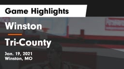 Winston  vs Tri-County  Game Highlights - Jan. 19, 2021