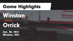 Winston  vs Orrick  Game Highlights - Jan. 30, 2021